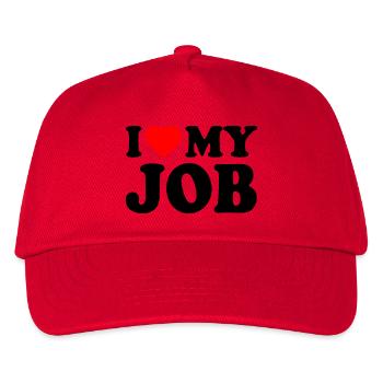 I love my job - Kids’ Baseball Cap - red - Front