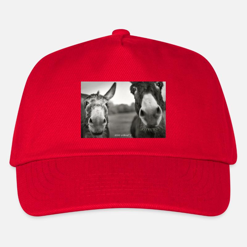 1200 Esel_Dudes - Casquette de baseball Enfant - rouge