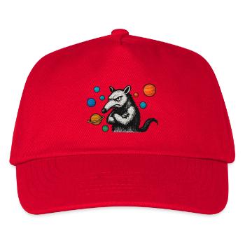 Anteater with planets - Kids’ Baseball Cap - red - Front