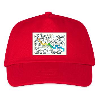 Follow the Path - Kids’ Baseball Cap - red - Front