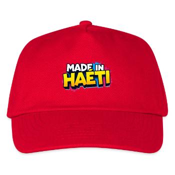 Made in Haiti Graffiti - Kinder Basecap - Rot - Vorne