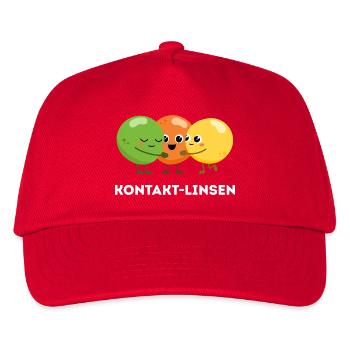Contact lenses – Sweet linguistic joke - Kids’ Baseball Cap - red - Front