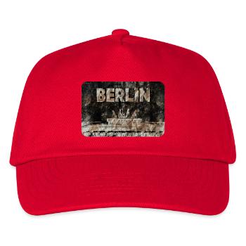 Berlin Weathered concrete pattern - Kids’ Baseball Cap - red - Front