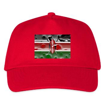 Kenia Kenia - Kinder Basecap - Rot - Vorne