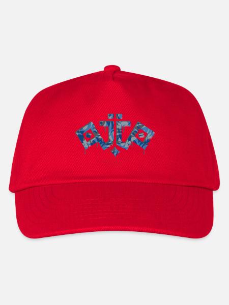Ojio-Die Originale Unstrukturierte Originale mit blauer Tarnung - Kinder Basecap - Rot