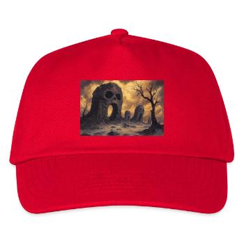Dark fantasy horror illustration - Kids’ Baseball Cap - red - Front