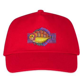 fish - Kids’ Baseball Cap - red - Front