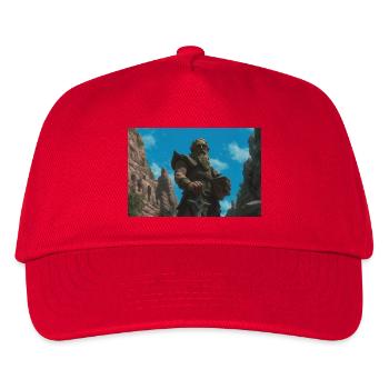 Illustration of a fantasy landscape - Kids’ Baseball Cap - red - Front