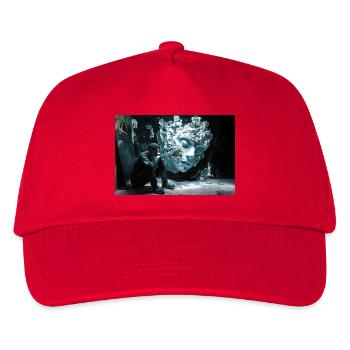 Face de glace dans l’ombre - Casquette de baseball Enfant - rouge - Devant
