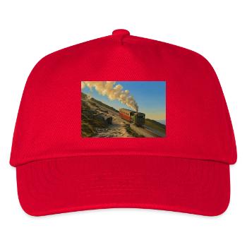 Snowdon Mountain Dampflokomotive - Kinder Basecap - Rot - Vorne