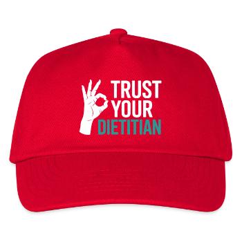 Registered Dietitian Certified Nutrition Counselor - Kids’ Baseball Cap - red - Front