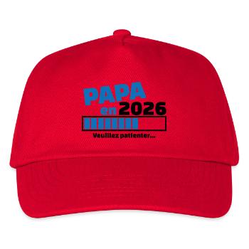 Dad in 2026 - Announcement pregnancy dad - future dad - Kids’ Baseball Cap - red - Front