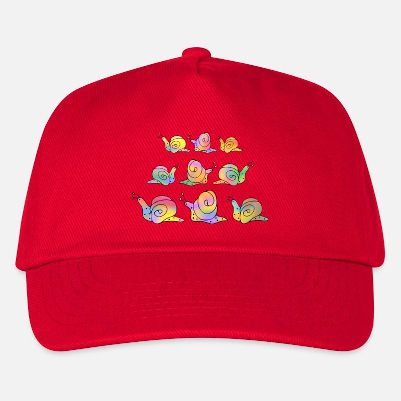 Escargots - Casquette de baseball Enfant - rouge
