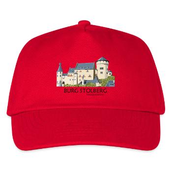 Stolberg Castle, Eifel, Middle Ages Hand Drawing - Kids’ Baseball Cap - red - Front