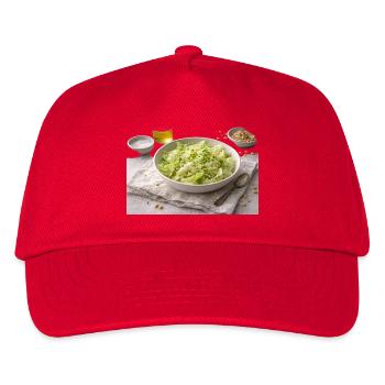Salat mit Pinienkernen - Kinder Basecap - Rot - Vorne