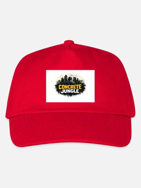 Concrete Jungle Shadow - Kinder Basecap - Rot
