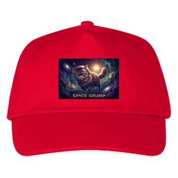 Space Grump Space Cat Néon - Casquette de baseball Enfant - rouge - Devant