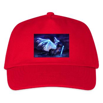 Alóe - Gefallener Engel (von Bunneko_Arts) - Kinder Basecap - Rot - Vorne