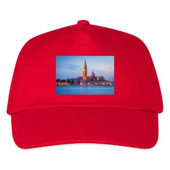 San Giorgio Maggiore am Abend - Kinder Basecap - Rot - Vorne