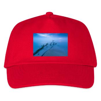 Blaue Stunde am Weststrand - Kinder Basecap - Rot - Vorne