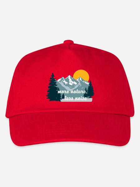 Mehr Natur, weniger Lärm - Kinder Basecap - Rot
