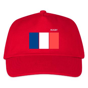 Rugby French Flag - Kids’ Baseball Cap - red - Front