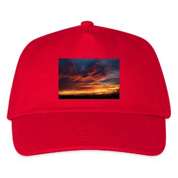 Sonnenuntergangszauber am Abend - Kinder Basecap - Rot - Vorne