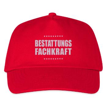 Bestattung Bestattungsfachkraft - Kinder Basecap - Rot - Vorne