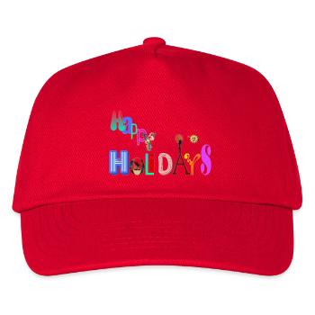 Joyeuses Fêtes - Casquette de baseball Enfant - rouge - Devant