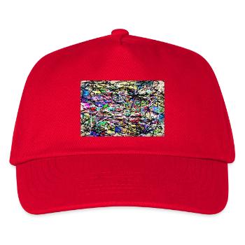 Constructed - Kids’ Baseball Cap - red - Front