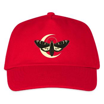 Graphique de streetwear du symbole de la lune de nuit sombre - Casquette de baseball Enfant - rouge - Devant