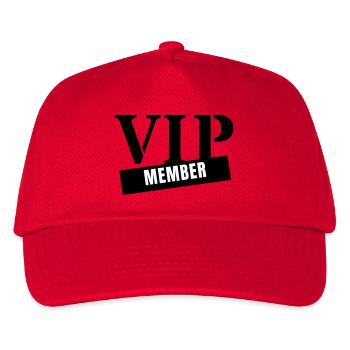 VIP Member - Very Important Person Club Party - Kinder Basecap - Rot - Vorne