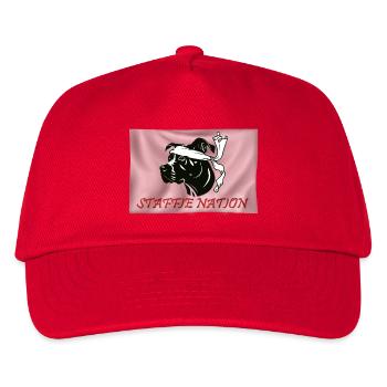 Staffie Nation - 059 - Kids’ Baseball Cap - red - Front