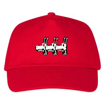 Three bones donkeys - Kids’ Baseball Cap - red - Front
