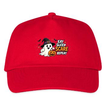 Halloween eat, sleep, scare, repeat - Kids’ Baseball Cap - red - Front
