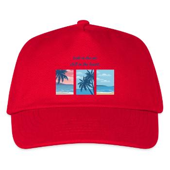 Salt in the air, chill in the heart. - Kids’ Baseball Cap - red - Front