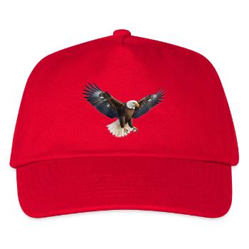 Eagle Flight Force in Flight Pose Bird Eagle Bird - Kids’ Baseball Cap - red - Front