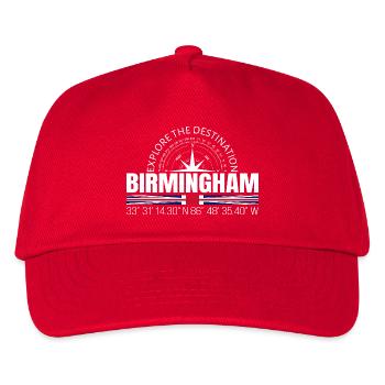Birmingham - Kinder Basecap - Rot - Vorne
