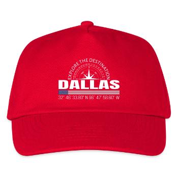 Dallas - Kinder Basecap - Rot - Vorne