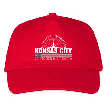 Kansas City - Kinder Basecap - Rot - Vorne