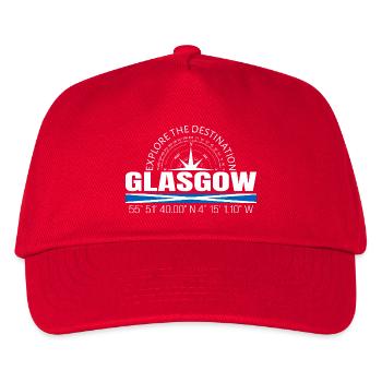 Glasgow - Kinder Basecap - Rot - Vorne