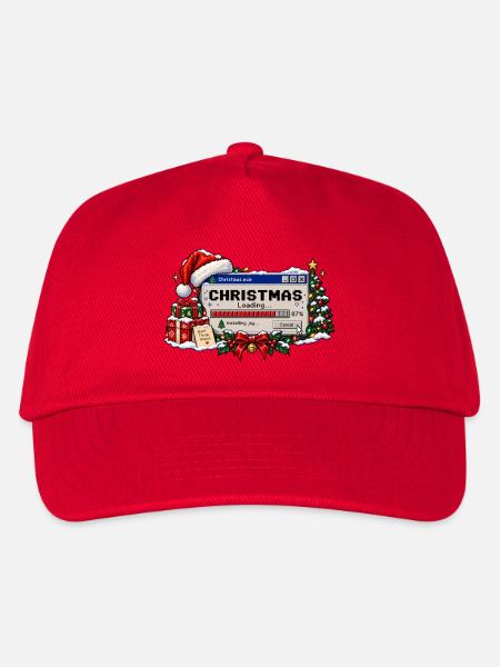 Christmas Loading - Kinder Basecap - Rot