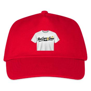 Lies Learn & Grown - Kinder Basecap - Rot - Vorne
