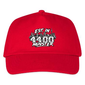 Est. in 4400 Münster - Kinder Basecap - Rot - Vorne