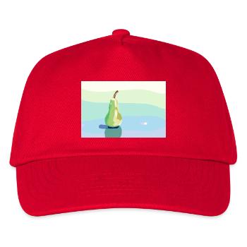 Stift auf pastellfarbener Oberfläche - Kinder Basecap - Rot - Vorne