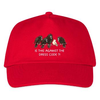 Is This Against The Dress Code Krähen Humor - Kinder Basecap - Rot - Vorne