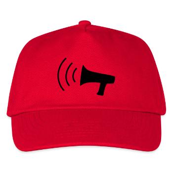 Megaphon - Kinder Basecap - Rot - Vorne