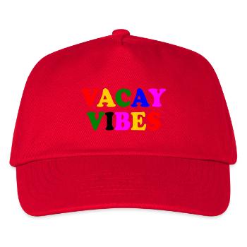 Vacay vibes - Kids’ Baseball Cap - red - Front