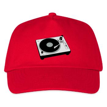 Turntable - Kinder Basecap - Rot - Vorne