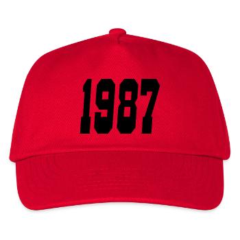 1987 - Kinder Basecap - Rot - Vorne